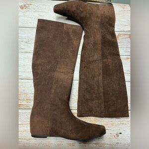 🌟 Elevator Brown Knee-High Boots